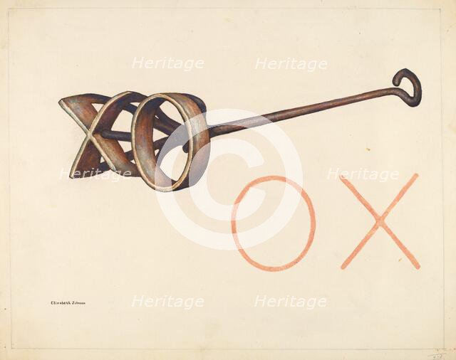 Branding Iron, c. 1942. Creator: Elizabeth Johnson.
