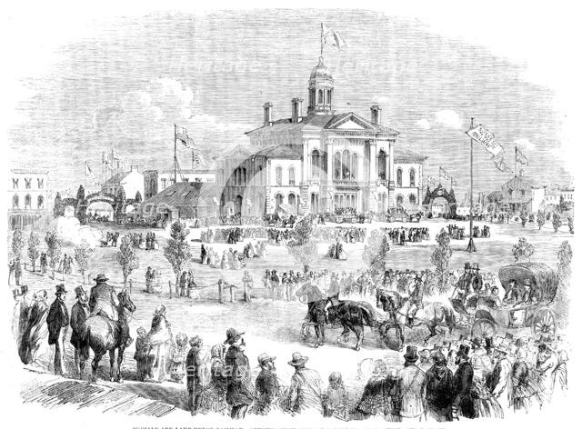 Buffalo and Lake Huron Railway: Opening Ceremonies at Goderich, Canada West, 1858. Creator: Unknown.