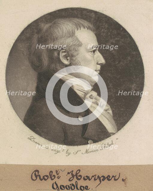 Robert Goodloe Harper, 1799. Creator: Charles Balthazar Julien Févret de Saint-Mémin.