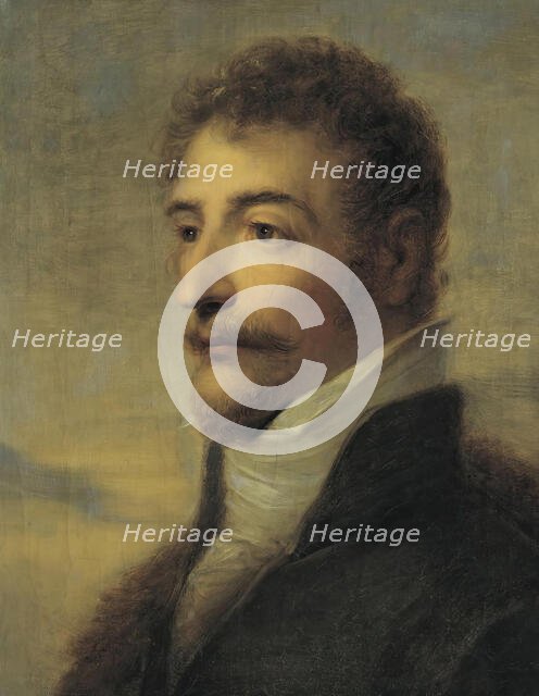 Half-length portrait of a bearded man, 1810/1818. Creator: Heinrich Friedrich Füger.