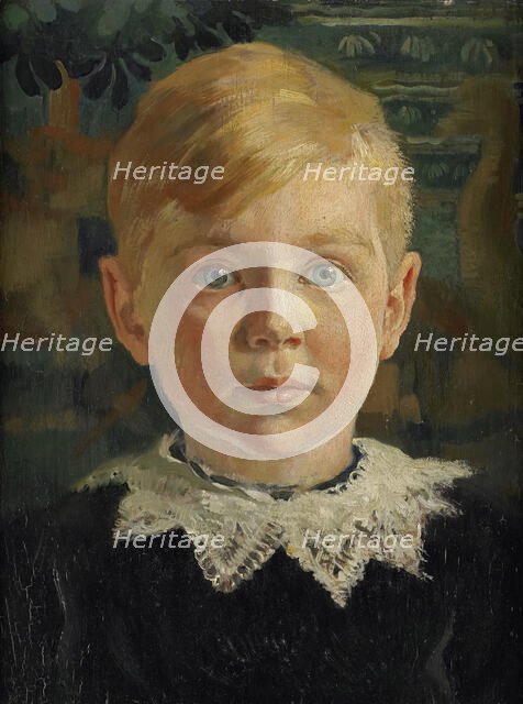 Portait of Joseph Luns when young, 1914-1915.  Creator: Huib Luns.