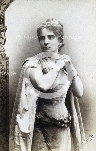 Romilda Pantaleoni in La Gioconda by Amilcare Ponchielli. Artist: Hatschek, Isidor  