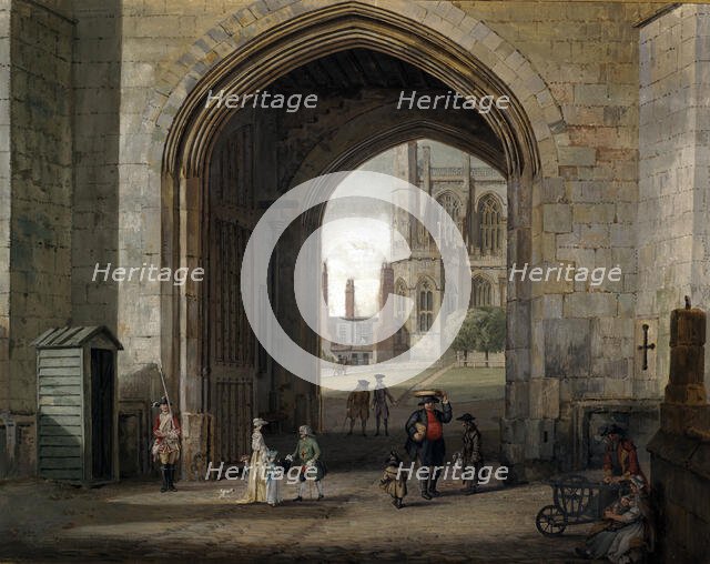 The Tower Gate at Windsor Castle 1767, 1767. Creator: Paul Sandby.