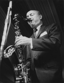 Bud Freeman, Daily Mail International Jazz Festival, Manchester, 1963. Creator: Brian Foskett.