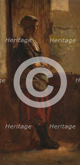 Girl at a doorway, 1870-1899.  Creator: Jacob Henricus Maris.