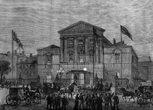 The George Stephenson Centenary at Newcastle-On-Tyne: banquet at the Assembly Rooms..., 1881. Creator: Unknown.