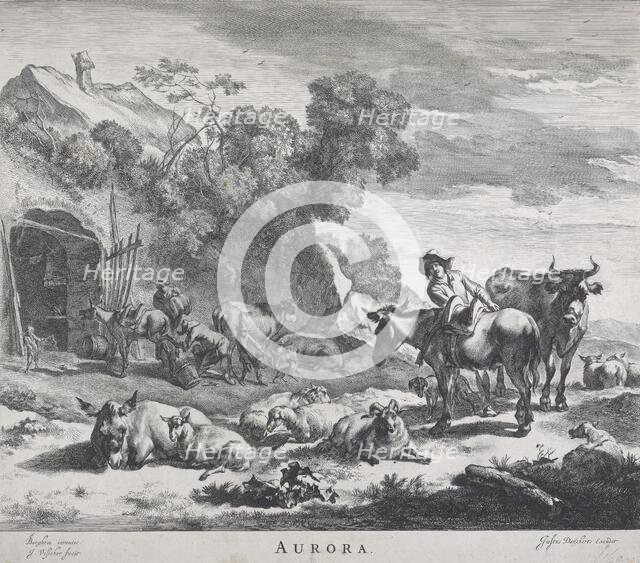 Times of Day/ Aurora, 1660. Creator: Jan de Visscher.