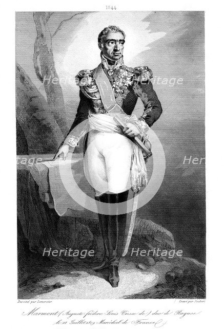 Auguste Frederic Louis Viesse de Marmont (1774-852), Duke of Ragusa and Marshal of France, 1839.Artist: Joubert