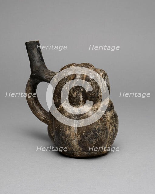 Spout Vessel in the Form of a Gourd, A.D. 250/500. Creator: Unknown.