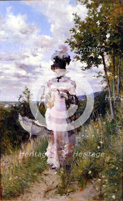 The summer stroll, 1873.