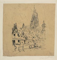 Gothic Cathedral, n.d. Creator: Rodolphe Bresdin.