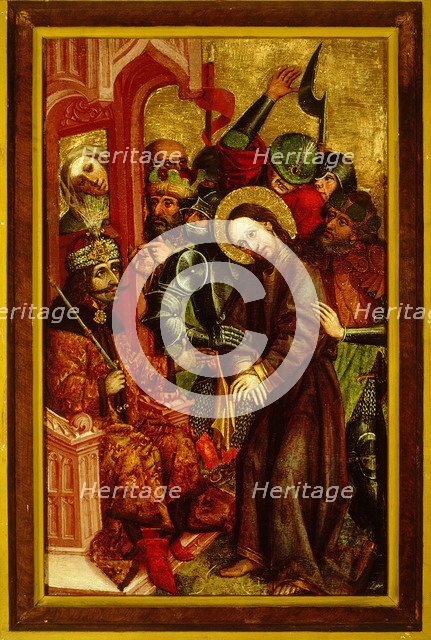 Christ before Pilate (Vlad III as Pontius Pilate), ca 1463-1464. Artist: Master of Velenje Panels (active 1450-1465)