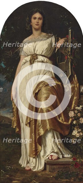 Polyhymnia. Creator: Kaulbach, Hermann von (1846-1909).