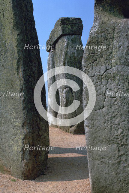 Trilithons in Stonehenge. Artist: Unknown