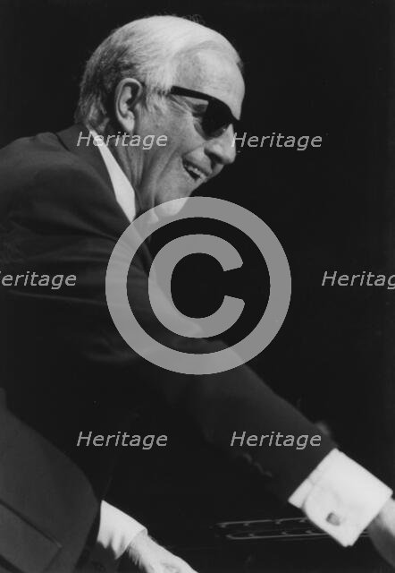 George Shearing, David Jacobs, Barbican, London, 1996. Creator: Brian Foskett.