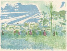 Across Country (A travers champs), 1897/1898 (published 1899). Creator: Edouard Vuillard.