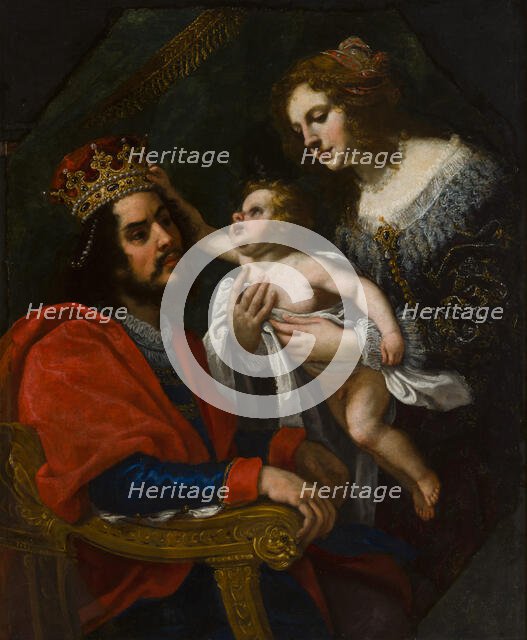 Pharaoh's daughter presents Moses, 1592-1664. Creator: Jacopo Vignali.