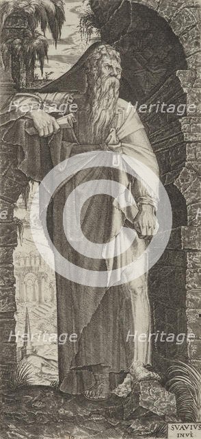 St Paul. Plate 10. From: Christ and the Apostles, 1545. Creator: Lambert Suavius.