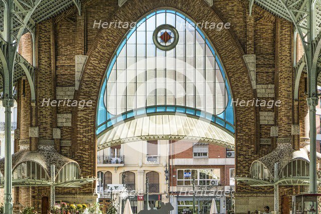 Mercado Central, Valencia, (c1914-1928), c2014-2017. Artist: Alan John Ainsworth.