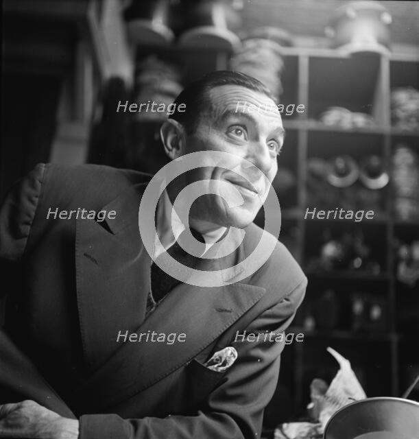 Portrait of Wingy Manone, William P. Gottlieb's office, New York, N.Y., 1946. Creator: William Paul Gottlieb.
