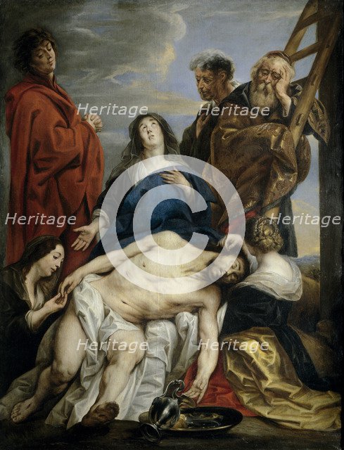 Pietà. Artist: Jordaens, Jacob (1593-1678)