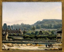 View of Saint-Louis Hospital and Buttes-Chaumont, c1830. Creator: Unknown.