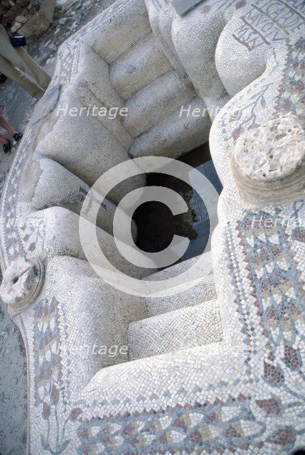 Early Christian Baptismal Bath at Roman forum of Sufetula, Sbeitla, Tunisia, c20th century. Artist: Unknown.