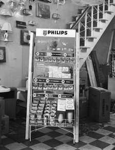 Philips point of sale stand for light bulbs, 1962. Artist: Michael Walters