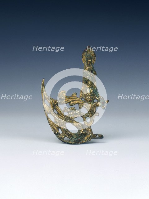 Gilt-bronze applique, Northern or Eastern Wei dynasty, China, 386-550. Artist: Unknown