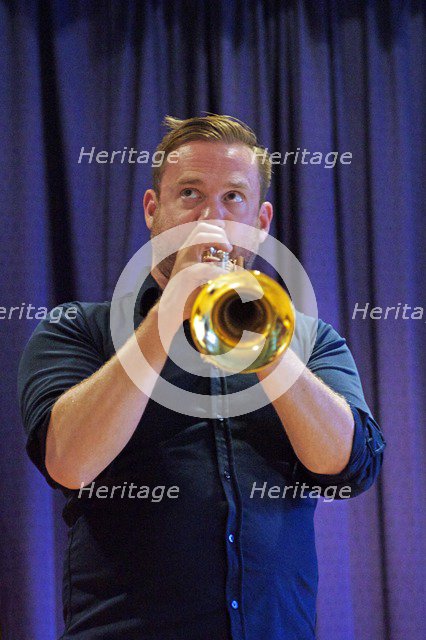 Quentin Collins, Watermill Jazz Club, Dorking, Surrey, 2015.  Artist: Brian O'Connor.