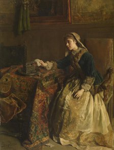 Lost in Thought, 1891. Creator: Leon Brunin.