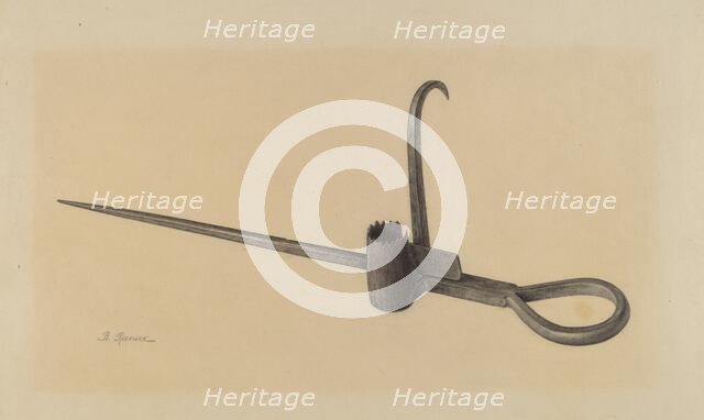 Miner's Candlestick, c. 1939. Creator: Benjamin Resnick.