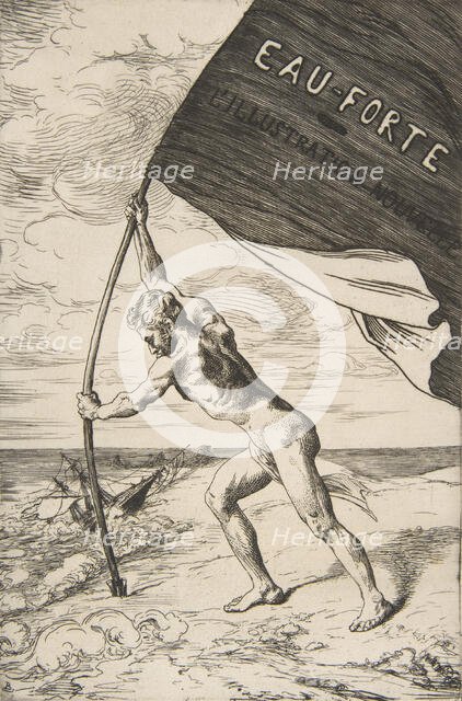 Frontispiece for "L'Illustration Nouvelle", 1868. Creator: Felix Bracquemond.