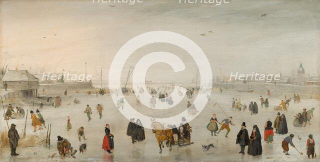 A Scene on the Ice, c. 1625. Creator: Hendrick Avercamp.