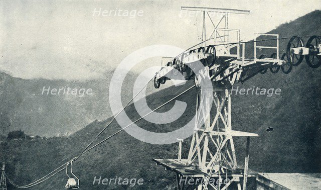 'A View on a Rope Railway, or Ropeway', 1922. Creator: Unknown.