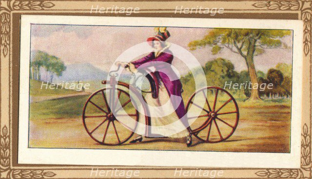 'Lady's Pedestrian Hobby-Horse', 1819, (1939). Artist: Unknown.