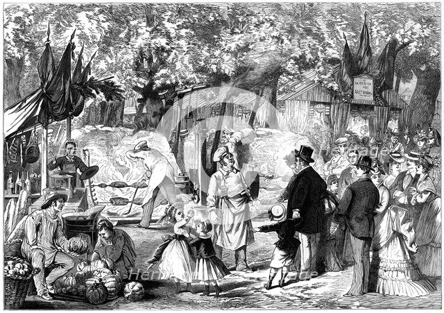 The Fete des Loges, St-Germain-en-Laye, France, 1874. Artist: Unknown