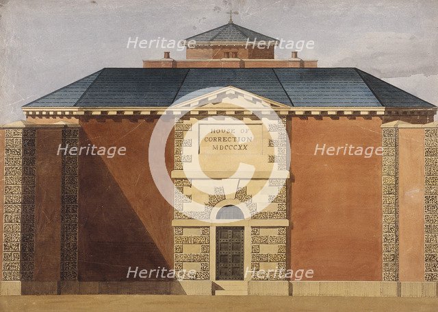 View of Cold Bath Fields Prison. Finsbury, Islington, London, 1820. Artist: Anon