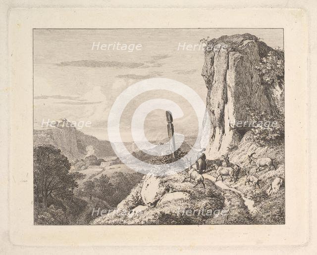 Young Woman with Six Goats, 1815. Creator: Johann Christian Erhard.