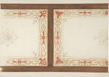 Designs for painted panels, 1830-97. Creators: Jules-Edmond-Charles Lachaise, Eugène-Pierre Gourdet.