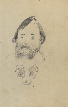 Head of a Bearded Man with a Head of a Dog [recto], 1884-1888. Creator: Paul Gauguin.