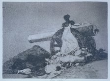 The Disasters of War, a series of etchings by Francisco de Goya (1746-1828), plate 7: 'Qué valor'…