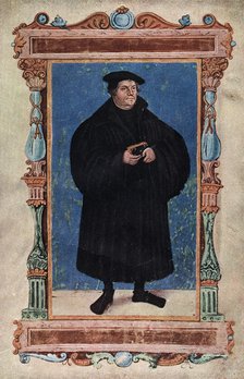 Martin Luther, German theologian and Augustinian monk, 19th century. Artist: Unknown