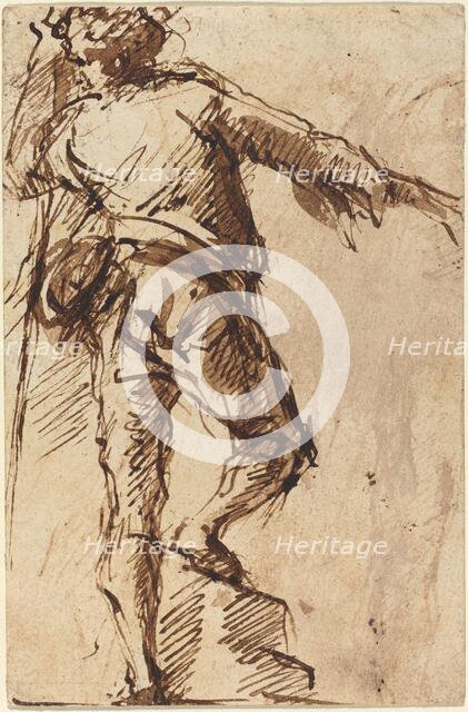 A Young Man with a Staff, c. 1765. Creator: Giovanni Battista Piranesi.