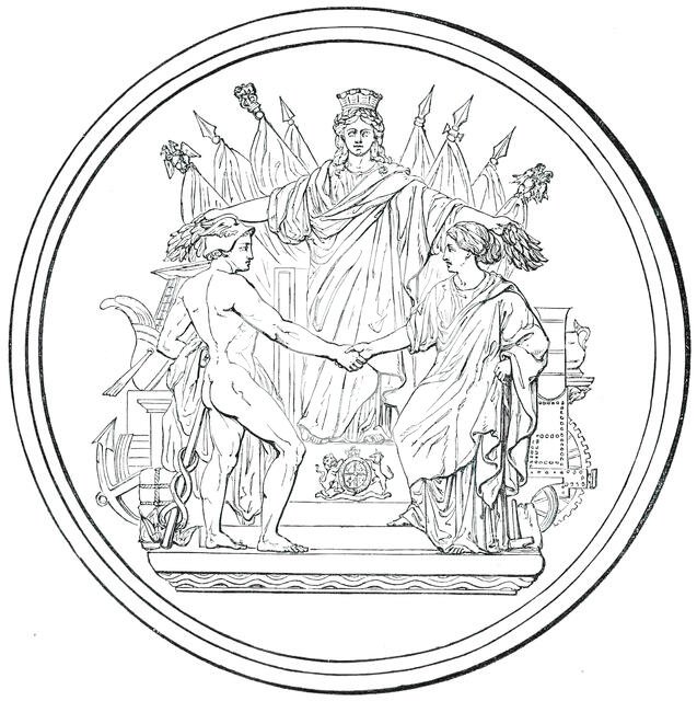 Great Exhibition of 1851 - Prize Medal (£100) - M. Hippolyte Bonnardel, 1850. Creator: Unknown.