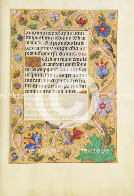 Decorated Text Page; Spinola Hours, about 1510-1520. Creator: Unknown.