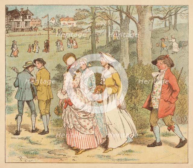 'Come Lasses and Lads', c1885, (1934).  Creator: Randolph Caldecott.