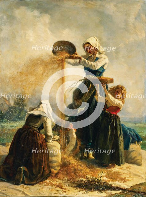 Harvest time. Creator: Roussin, Victor Marie (1812-1903).