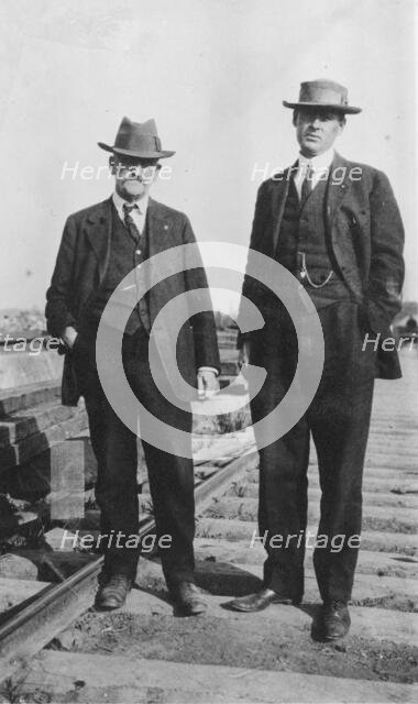 Mr. Edes and Lieut. Mears, between c1900 and 1916. Creator: Unknown.