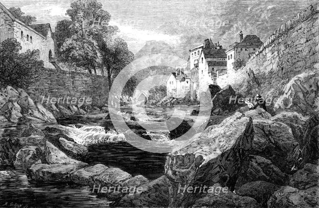 "Lynmouth, North Devon" - painted by J. Holland, 1856.  Creator: Mason Jackson.